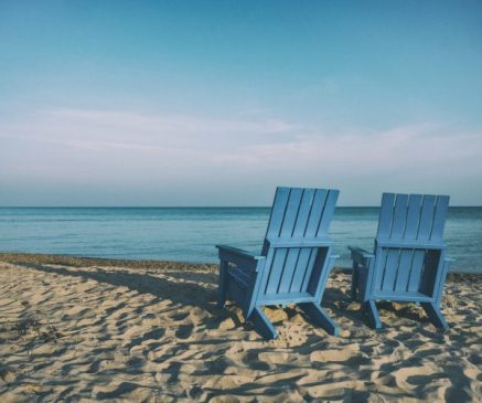 Deck chairs on the beach - Easthead Counselling in Hampshire